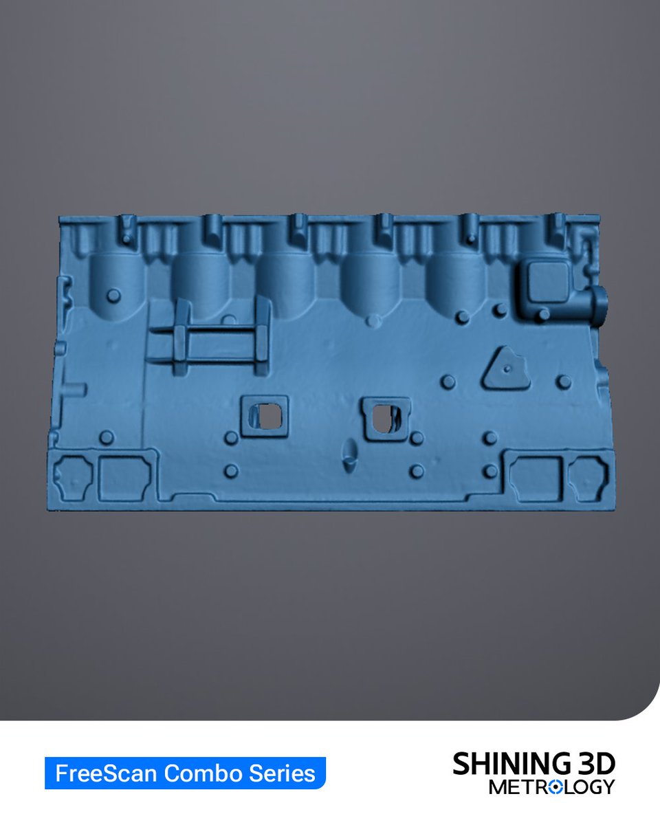 Shining3D's tweet image. ⚙️FreeScan Combo Series scanned this cylinder block effortlessly—its lightweight, ergonomic design makes it easy to operate in narrow, hard-to-reach spaces.
🔗 Explore the scan data: hubs.ly/Q03vnvwm0
#3DScanning #EngineParts #HighPrecision #AutomotiveCustomization