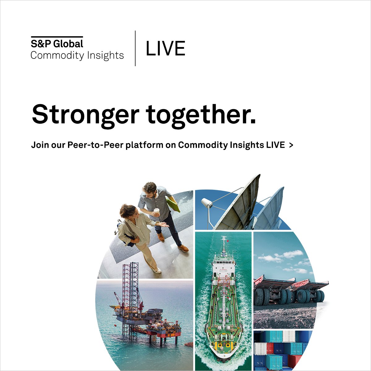 SPGCIOil's tweet image. Stronger together. okt.to/Q4qy97
Why would the most competitive and sharpest commodities minds want to compare, share, and advise? Because it drives smarter, faster markets, and empowers us to create a stronger future for everyone. #CILIVE #CommodityInsightsLIVE