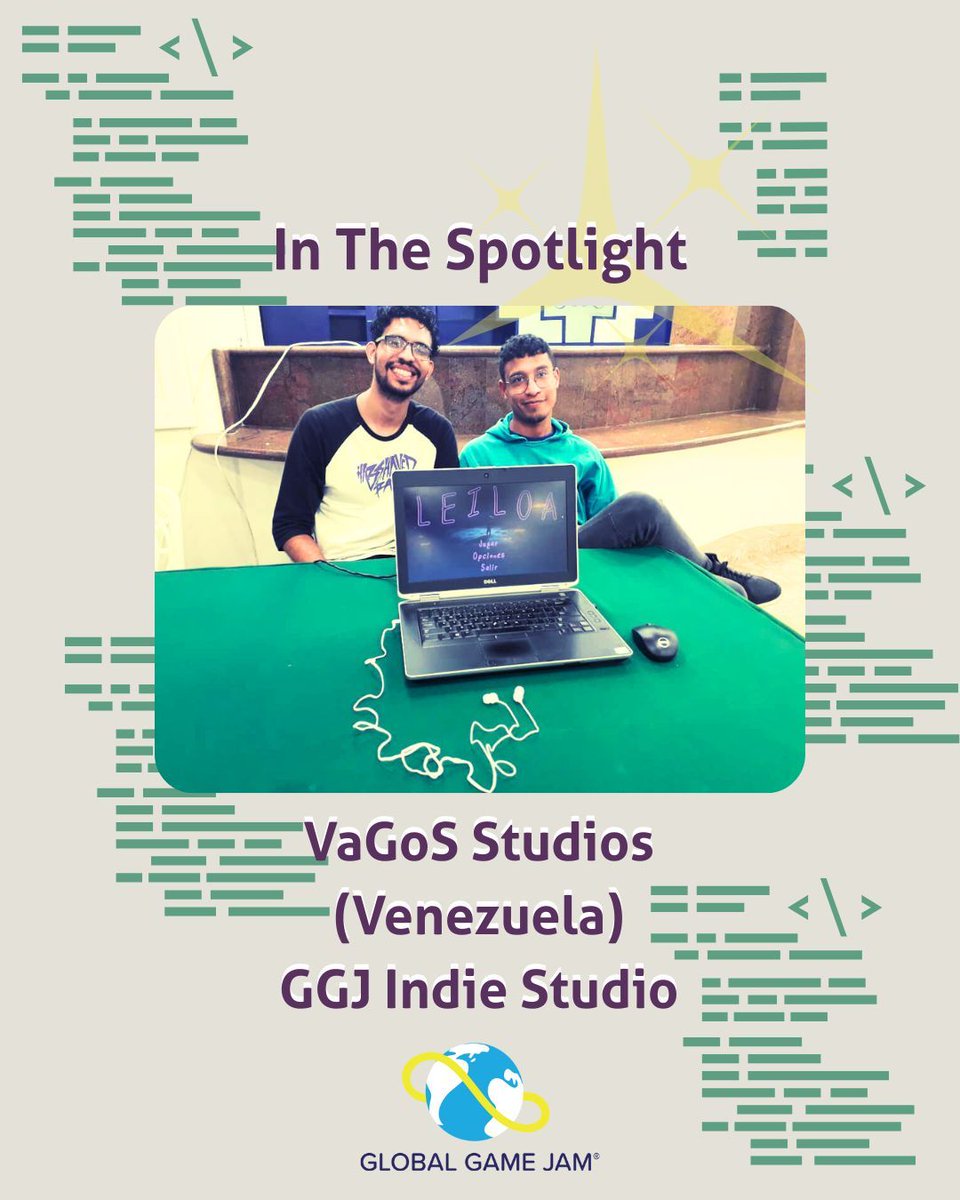 GlobalGameJam (@globalgamejam) on Twitter photo ✨ Global Game Jam Indie Studio Spotlight: VaGoS Studio ✨
“VaGoS is a free and creative place where its members dream without limits,” Dixlan says.
Read the full story: buff.ly/gCcxTkv
#IndieStudio #IndieDev #GameDev #GGJIndies <a href="/vagos_studio/">VaGos Studio</a> ✨ Global Game Jam Indie Studio Spotlight: VaGoS Studio ✨
“VaGoS is a free and creative place where its members dream without limits,” Dixlan says.
Read the full story: buff.ly/gCcxTkv
#IndieStudio #IndieDev #GameDev #GGJIndies <a href="/vagos_studio/">VaGos Studio</a>
