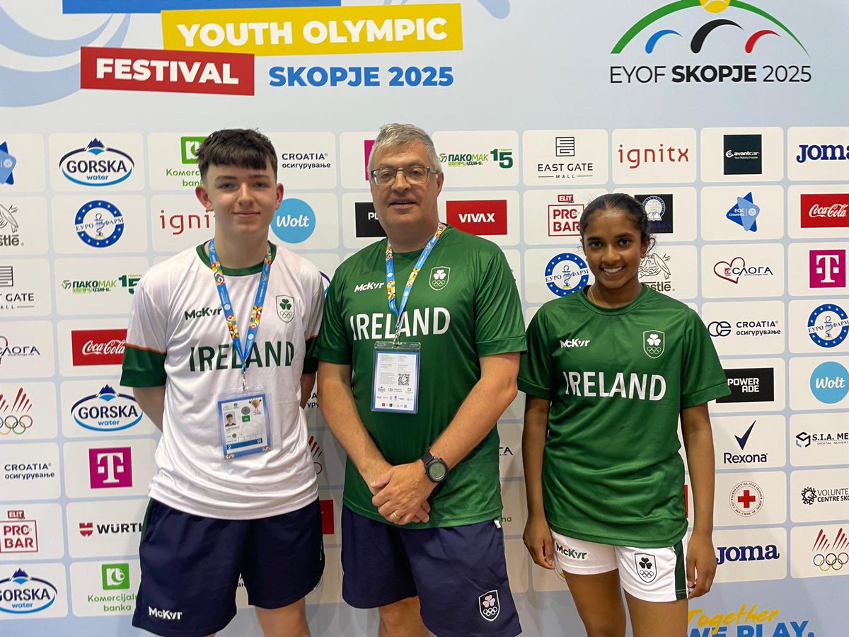 Badminton Ireland (@irishbadminton) on Twitter photo Luke Marks & Hannah Shochan have played their last match at the 2025 European Youth Olympic festival.
The Irish lost to Bajars & Gaure ๐ฑ๐ป 14-21 17-21.
Luke & Hannah have gained valuable experience over the week they had wins over opposition from ๐ณ๐ด ๐ฆ๐น ๐บ๐ฆ & ๐ญ๐ท
Well done to team Luke Marks & Hannah Shochan have played their last match at the 2025 European Youth Olympic festival.
The Irish lost to Bajars & Gaure ๐ฑ๐ป 14-21 17-21.
Luke & Hannah have gained valuable experience over the week they had wins over opposition from ๐ณ๐ด ๐ฆ๐น ๐บ๐ฆ & ๐ญ๐ท
Well done to team