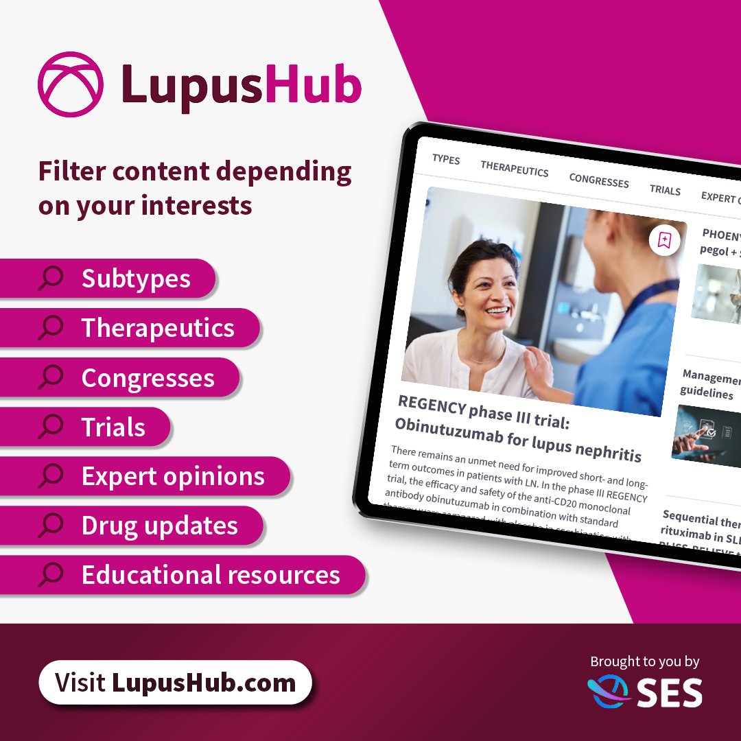 lupus_hub's tweet image. Did you know you can filter content on the #Lupus Hub website depending on your specific interests – whether that is by lupus type, therapeutics, trials, or congresses?
👉 loom.ly/otsujjM
#MedEd