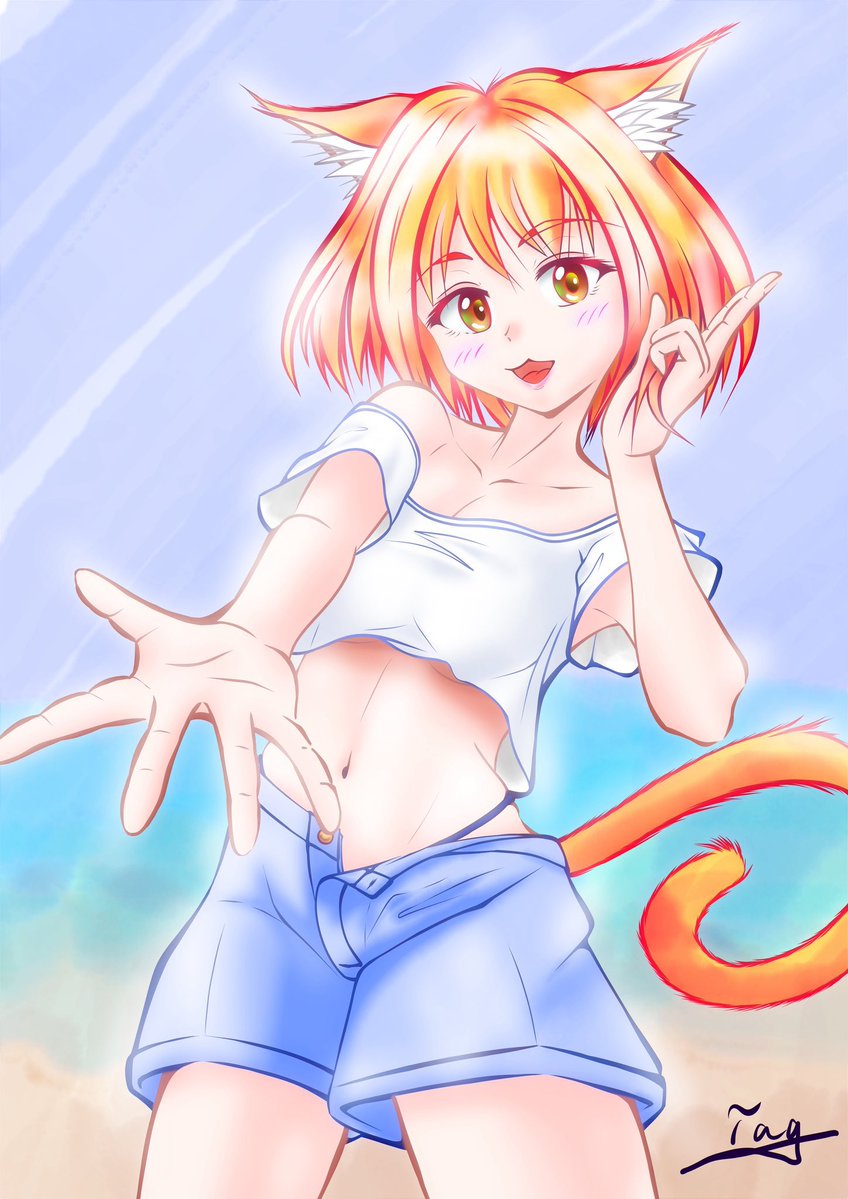 tag_nekonya27's tweet image. ちなみに、イラストをレタッチ無しで“描いた”時は1,2枚目で、レタッチ駆使して“制作”した時は3,4枚目。

別に絵柄を意図して描き分けてるわけじゃないです。

自力で描くと1,2枚目みたいな感じが限界なんです🥹