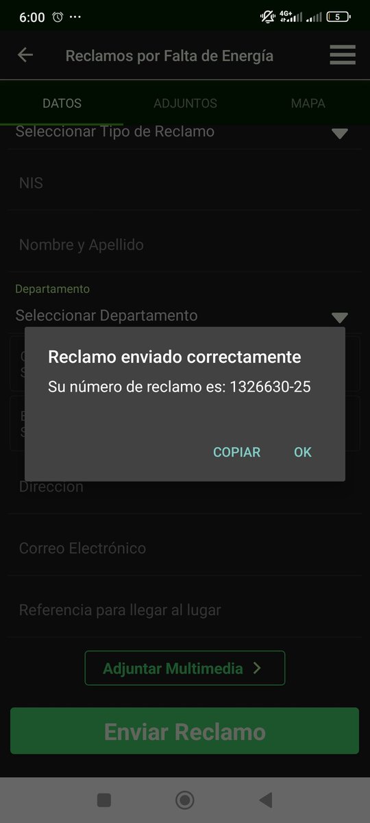 hugodam2011's tweet photo. @ANDEOficial favor de derivar el reclamo para reestablecer la energía eléctrica. https://t.co/wvL9lQdVFx