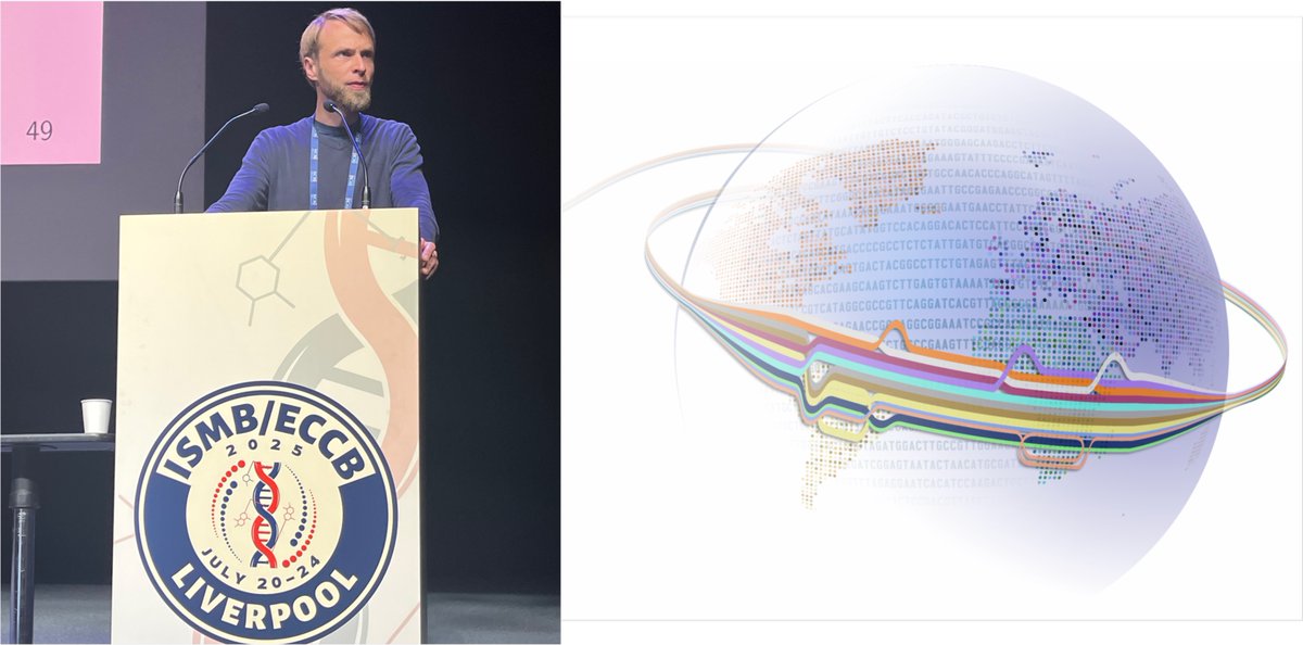 HiTSeq's tweet image. We open our second day at @HiTSeq with our last keynote speaker, Tobias Marschall, and his insightful talk on the human pangenome and the challenges of structural variation analysis. His work has focused on tackling current limitations, such as sample size and remaining gaps