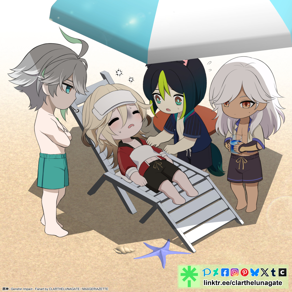 Kaveh can't stand a direct sunlight
#haikaveh #アルカヴェ