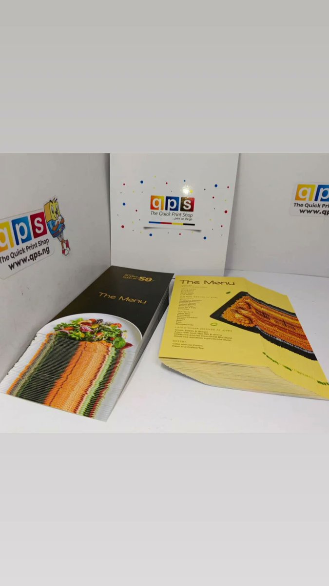 QuickPrintShopN's tweet image. The perfect menu starts with a clean layout and quality print.
---------
For enquiries, you can Walk into our office, location in bio or Call/WhatsApp US: 08158848484
09022228280
08033338484
----------
#RestaurantBranding #MenuPrints #PrintingTips #Printfails #CorporatePrinting