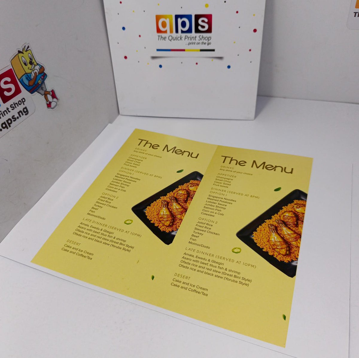 QuickPrintShopN's tweet image. The perfect menu starts with a clean layout and quality print.
---------
For enquiries, you can Walk into our office, location in bio or Call/WhatsApp US: 08158848484
09022228280
08033338484
----------
#RestaurantBranding #MenuPrints #PrintingTips #Printfails #CorporatePrinting