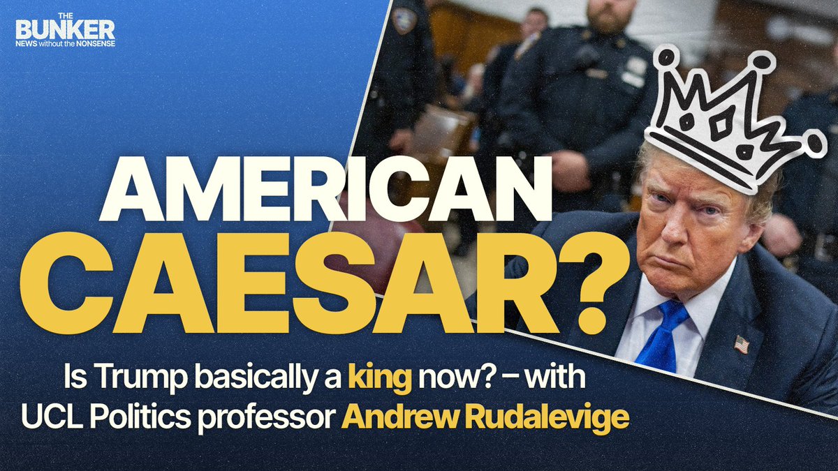 bunker_pod's tweet image. 🇺🇸 NEW EPISODE 🇺🇸 He ignores the courts, issues orders on a whim, has made Congress his tool and faces no consequences. Is Trump now effectively a king?
👑 Political science prof @rudalev discusses the danger of an American monarch with @Nndroid
👑 Listen linktr.ee/bunker_pod