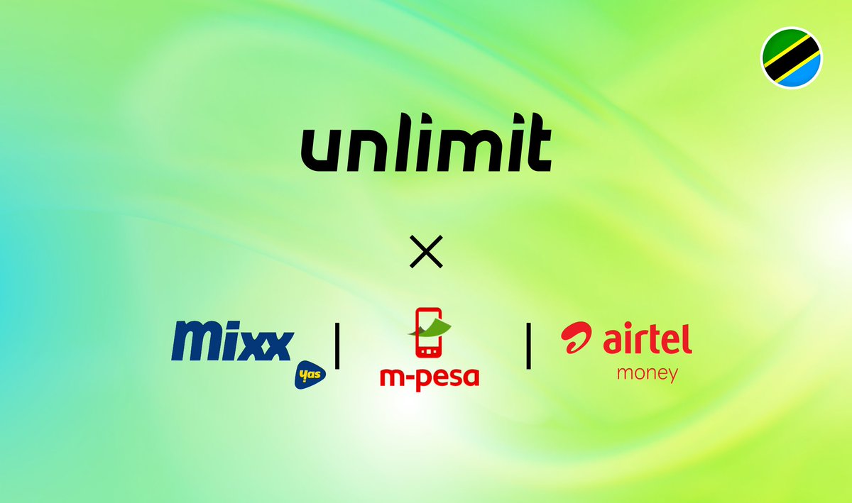 Unlimit expands in Tanzania with M-Pesa, Mixx by Yas, and Airtel Money, connecting global businesses to the country’s 80bn mobile money services market🥳
unlimit.com/blog/press-rel…
#Tanzania #payments #fintech #expansion #MPesa #Mixx #AirtelMoney #APM #paymentmethods