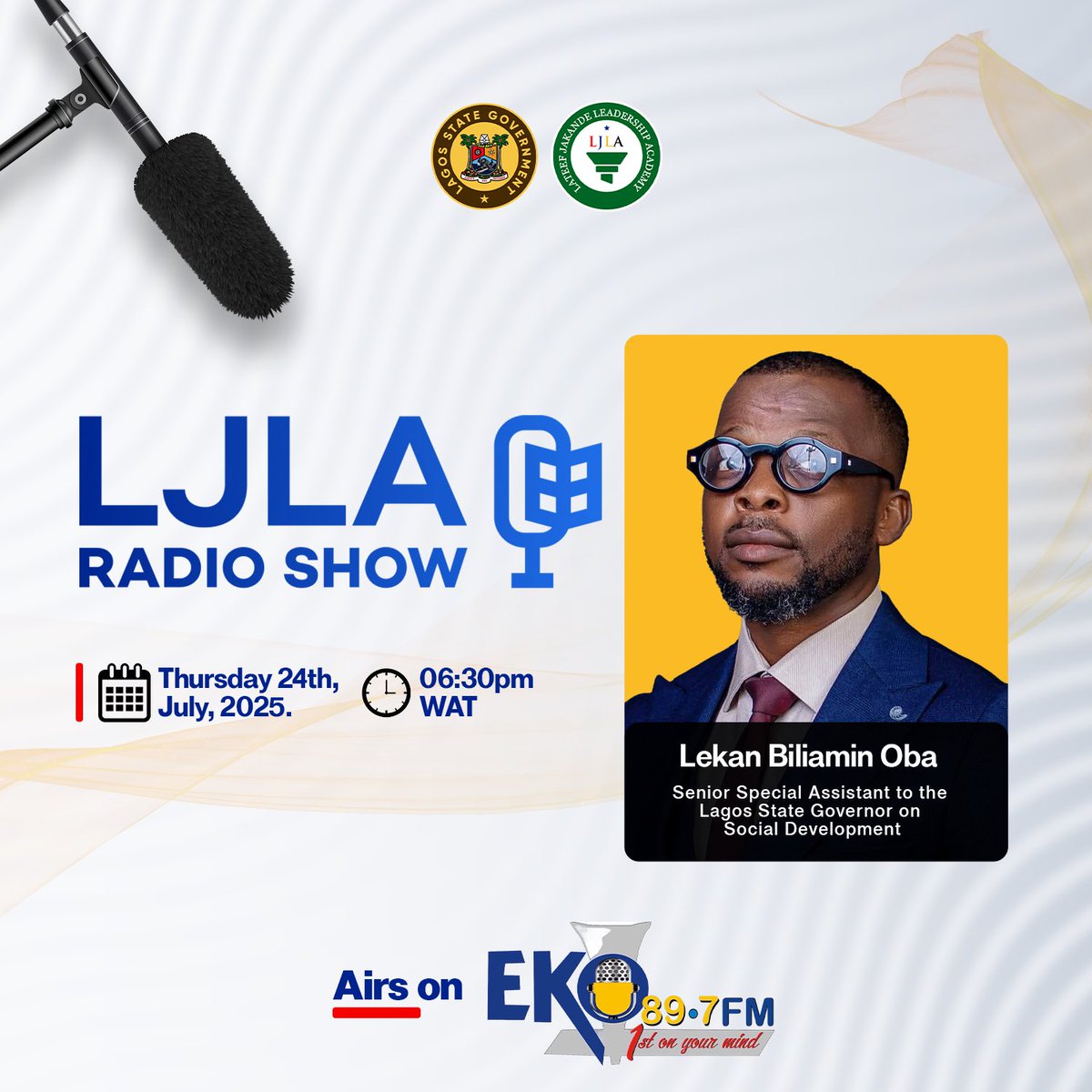 Tune in for another impactful episode of Greater Lagos Insights Show as we host Mr. Lekan Biliamin Oba, the Senior Special Assistant to the Lagos State Governor on Social Development.

He will be shedding light on how Lagos State is advancing inclusive social development through