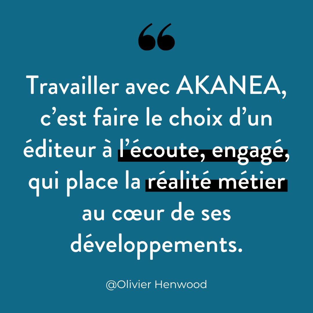 💬 « Travailler avec AKANEA, c’est faire le choix d’un éditeur à l’écoute, engagé, qui place la réalité métier au cœur de ses développements. »
Découvrir l'interview complète : eu1.hubs.ly/H0lNWwH0