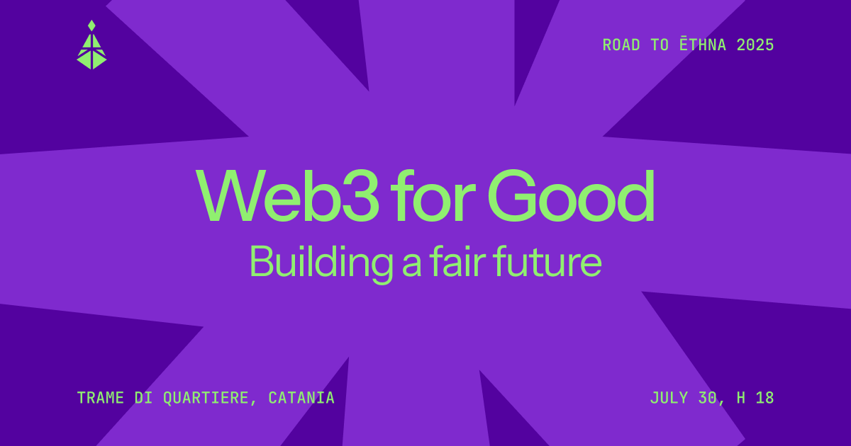 ethna_rocks's tweet image. 🎉 #EthereumDecade is coming to Catania!
On July 30th, we’re celebrating 10 years of Ethereum — our way.
We want to talk about real stories, local impact, and one big toast to the future we’re building together.
🌱 Innovation meets communityì
📍 Trame di Quartiere, San Berillo…