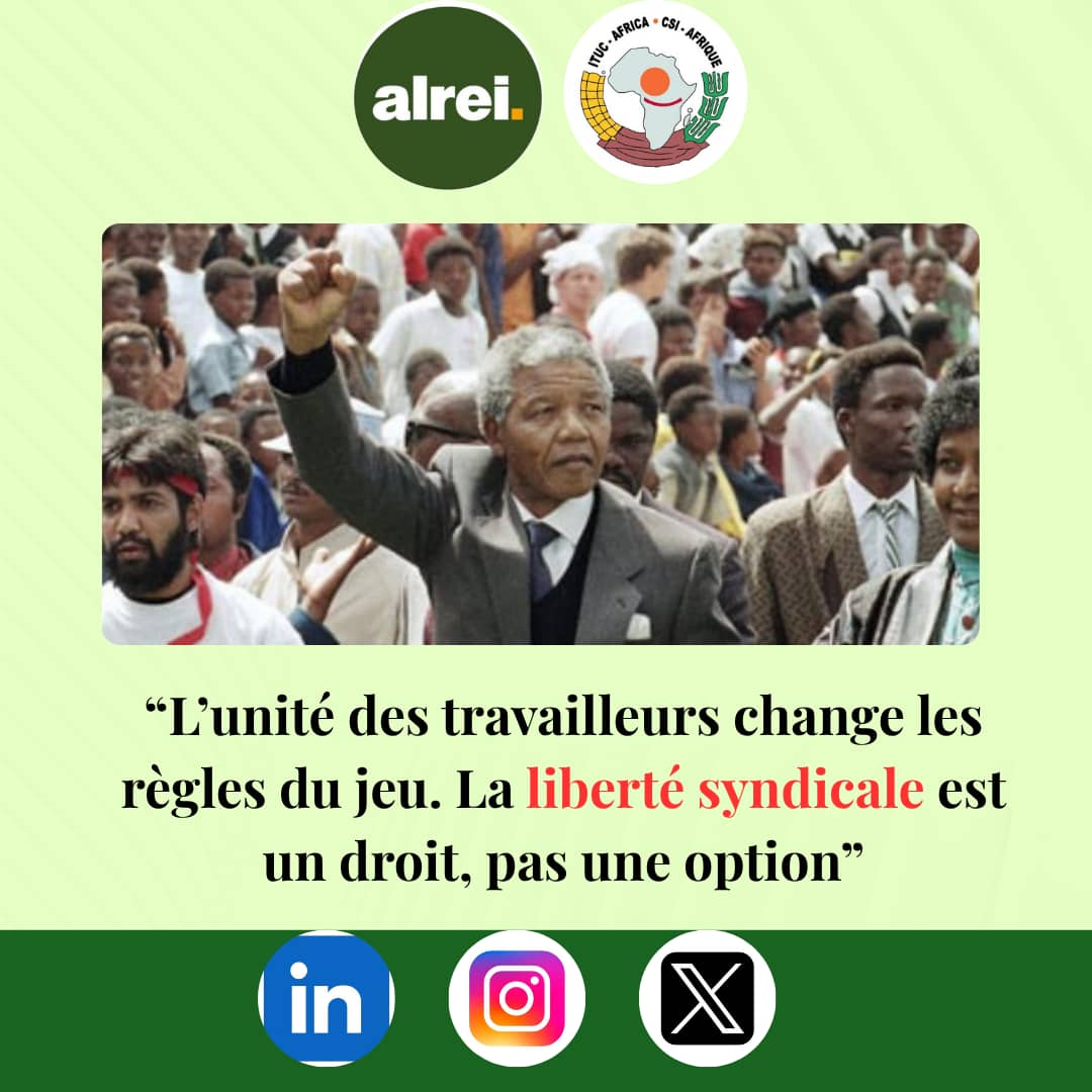 La liberté syndicale est un droit fondamental, inscrit dans les textes internationaux et indispensables à la justice sociale. Assez de travailleurs sont encore privés de leur voix. Ils sont isolés, précarisés, parfois intimidés lorsqu’ils veulent s’organiser pour défendre leurs