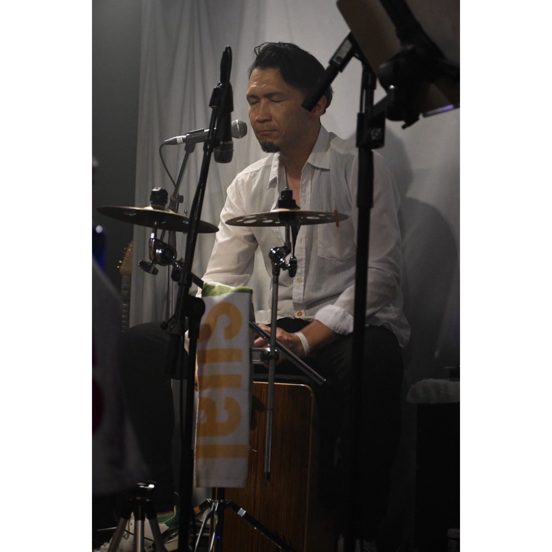 asusual_asusual's tweet image. 2025.07.20
【cry for the moon】
release party
Cajon "jun"
photo By 栗原さん&ひろえ