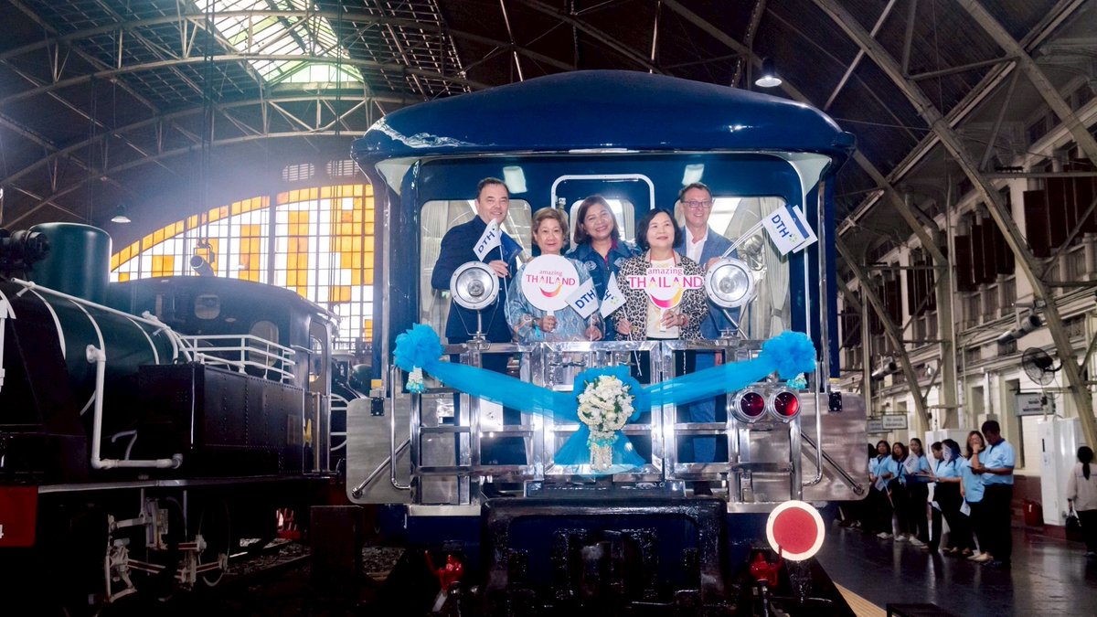 Tatnews_Org's tweet image. 🚂🌸 Coming this November—Blue Jasmine, Thailand’s luxury rail journey! Culture, cuisine & comfort on scenic tracks. 🇹🇭✨
👉 tatnews.org/2025/07/tat-pr…
#Thailand #TATNews #ThaiTravelNews #BlueJasmine #LuxuryRail #RailTourism #AmazingThailand #LuxuryTravel