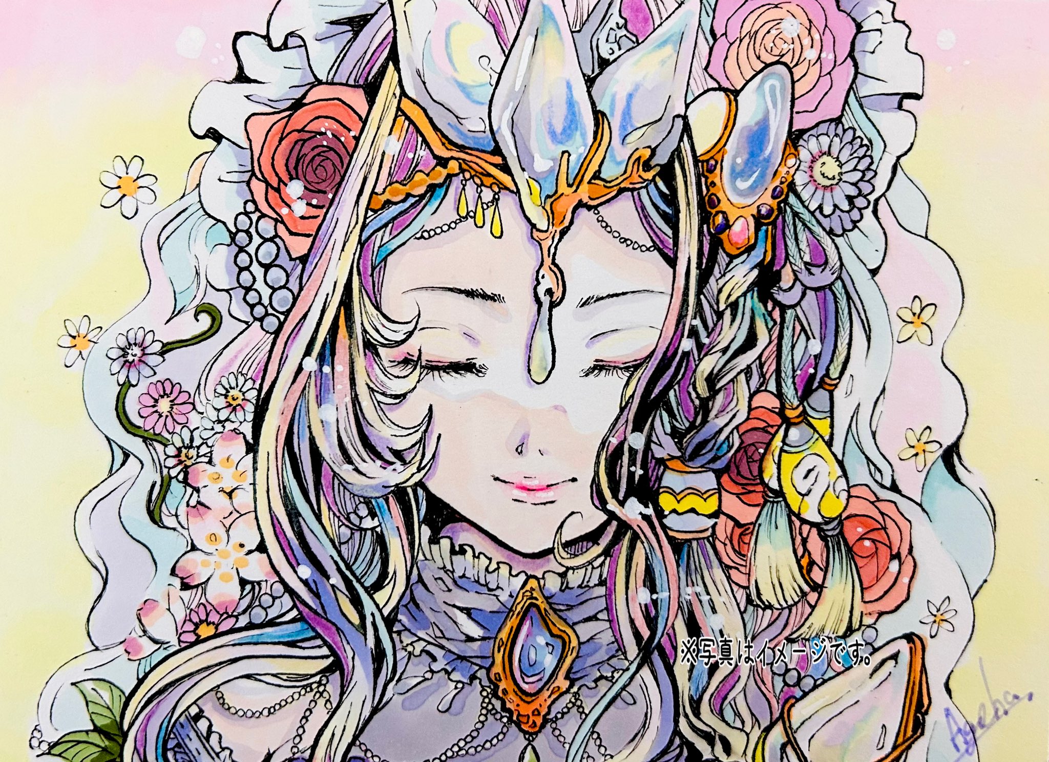 M様☆コピック⭐︎夢絵⭐︎絵画⭐︎原画⭐︎アルシュ 阿華羽 on X: 