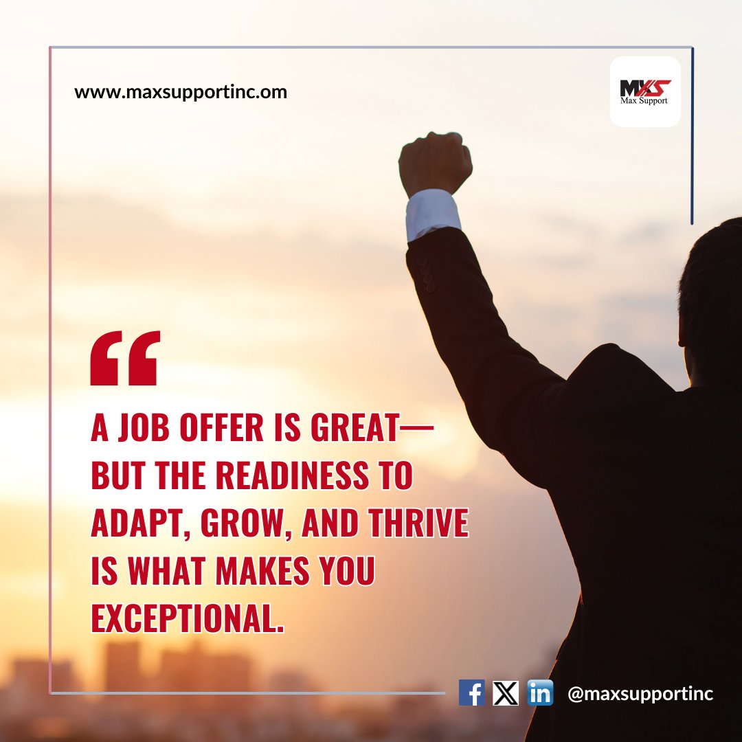 🌍 Starting a career abroad isn't just about landing the job—it's about being ready to evolve, embrace challenges, and grow into your fullest potential. ✨

 💼🌐 Your dream doesn’t have to stay a dream—step into it prepared and empowered.

👉maxsupport.com.ph   

#OFW