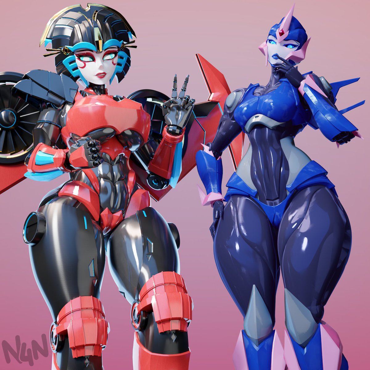 I wonder what they are planning to do...

Windblade model by: <a href="/Reivene3D/">Reivene3D</a>
Arcee model by: <a href="/TRAWERT1/">TRAWERT🔞</a>