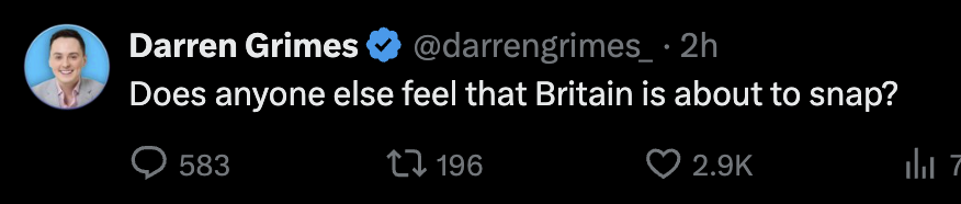 This website is now 60% made up of people rubbing their hands with glee at the possibility of a race war.