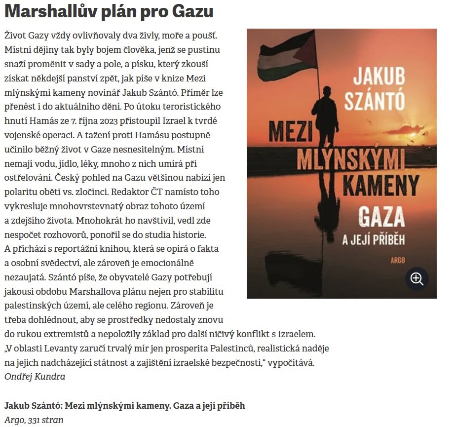 JakubSzanto's tweet image. “Redaktor ČT vykresluje mnohovrstevnatý obraz Gazy. Mnohokrát ji navštívil, vedl nespočet rozhovorů, ponořil se do studia historie. Přichází s reportážní knihou, která se opírá o fakta a osobní svědectví, ale zároveň je emocionálně nezaujatá.” Moc díky @okundra a @RESPEKT_CZ.