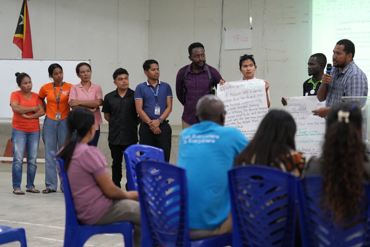 📍Creating Safe &amp; Respectful Spaces Together
On 24 July,UNFPA-TL partnered with #TimorLesteAdventistInternationalSchool for a powerful #SEAHAwareness workshop. Together, we strengthened efforts to prevent Sexual Exploitation, Abuse &amp; Harassment in learning environments.