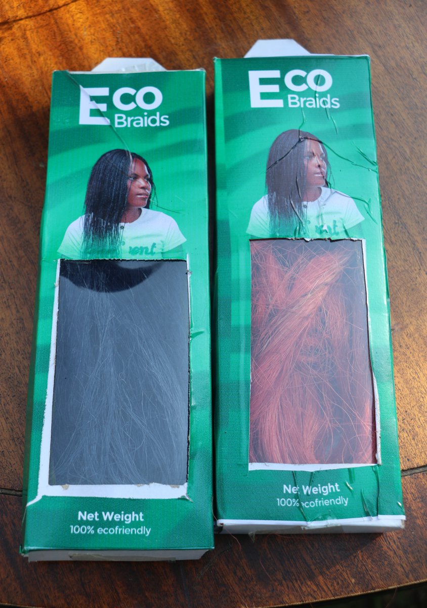 🌿 At the Youth Innovation Hub, young people are turning sisal into beauty! Among their innovations, they’re crafting braid mesh from sisal fibres. Meet Beatrice — proudly rocking stunning braids made from 100% sisal. Innovation meets tradition. 💚✨  #Youth4SDGs #GreenInnovation