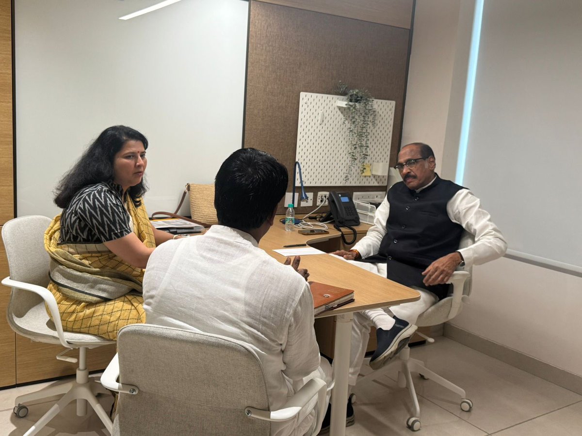Dr. Anjali Hemant Nimbalkar (@dranjalitai) on Twitter photo Discussed about the organisation building and working of the leaders of Dadra & Nagar haveli with President of <a href="/INCDadraAndNH/">Dadra & Nagar Haveli Congress</a> Sh. <a href="/prabhu_tokia/">Tokiyaprabhu</a> ji under the guidance of incharge Sh. <a href="/Manikrao_INC/">Manikrao Thakare</a> ji at our office at Indira Bhavan, New Delhi.
<a href="/INCIndia/">Congress</a> <a href="/kharge/">Mallikarjun Kharge</a> <a href="/RahulGandhi/">Rahul Gandhi</a> Discussed about the organisation building and working of the leaders of Dadra & Nagar haveli with President of <a href="/INCDadraAndNH/">Dadra & Nagar Haveli Congress</a> Sh. <a href="/prabhu_tokia/">Tokiyaprabhu</a> ji under the guidance of incharge Sh. <a href="/Manikrao_INC/">Manikrao Thakare</a> ji at our office at Indira Bhavan, New Delhi.
<a href="/INCIndia/">Congress</a> <a href="/kharge/">Mallikarjun Kharge</a> <a href="/RahulGandhi/">Rahul Gandhi</a>