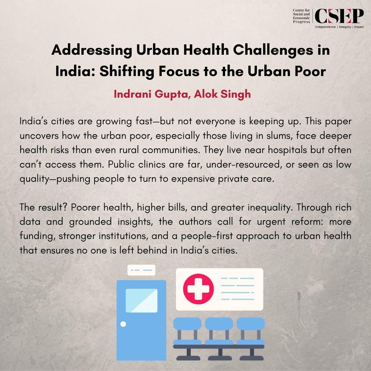 CSEP_Org's tweet image. Weekend Reads: How can India achieve equitable healthcare for all? Healthcare in India has improved—but equity still lags. This weekend, read 3 key @CSEP_org papers on how we fund, plan & deliver care for everyone 👇
1️⃣ Health financing: Why higher budgets ≠ better outcomes?…
