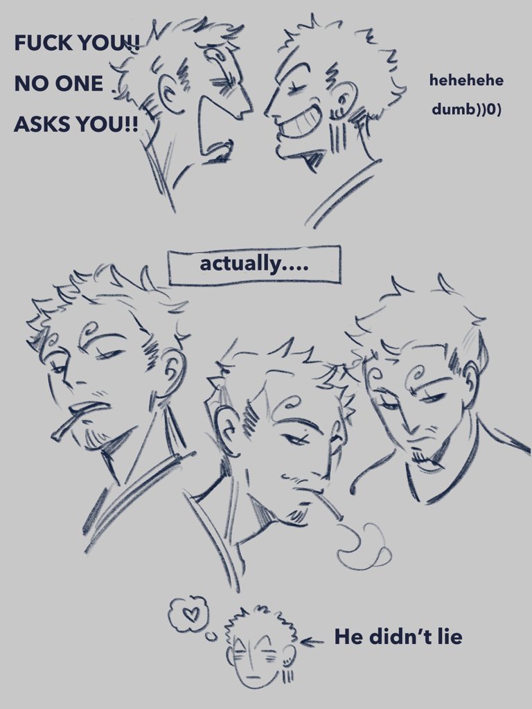 lx25075's tweet image. actually, this is the real reason for Sanji's short haircut 😭😭😔
#sanji #onepiece #zosan #sanzo