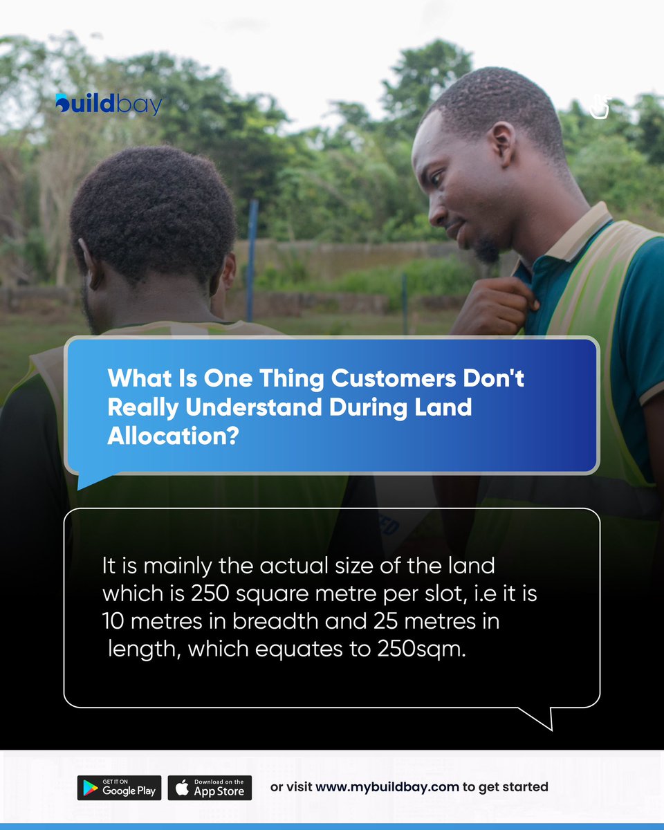 Buildbayltd's tweet photo. How Does Land Allocation Really Work?

Our surveyor is here to break it down with a simple explanation of what goes into allocating your plots at Rosewood Estate.

From estate mapping to measurement, you’ll know how we ensure your land is truly yours.

#buildbay
#landownership https://t.co/fiAqs6k2vf