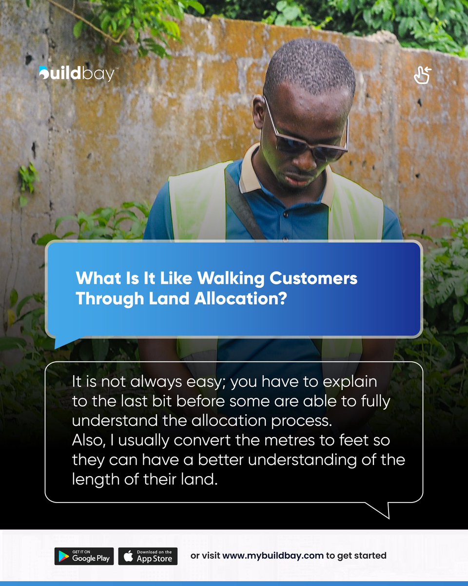 Buildbayltd's tweet photo. How Does Land Allocation Really Work?

Our surveyor is here to break it down with a simple explanation of what goes into allocating your plots at Rosewood Estate.

From estate mapping to measurement, you’ll know how we ensure your land is truly yours.

#buildbay
#landownership https://t.co/fiAqs6k2vf