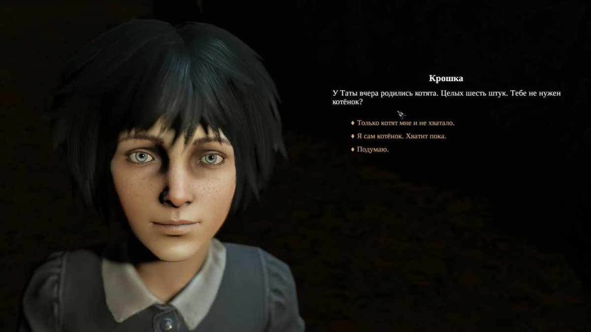 one of my fav artemy lines ever. "i'm a kitten myself" in response to the kid offering to adopt a newborn kitten