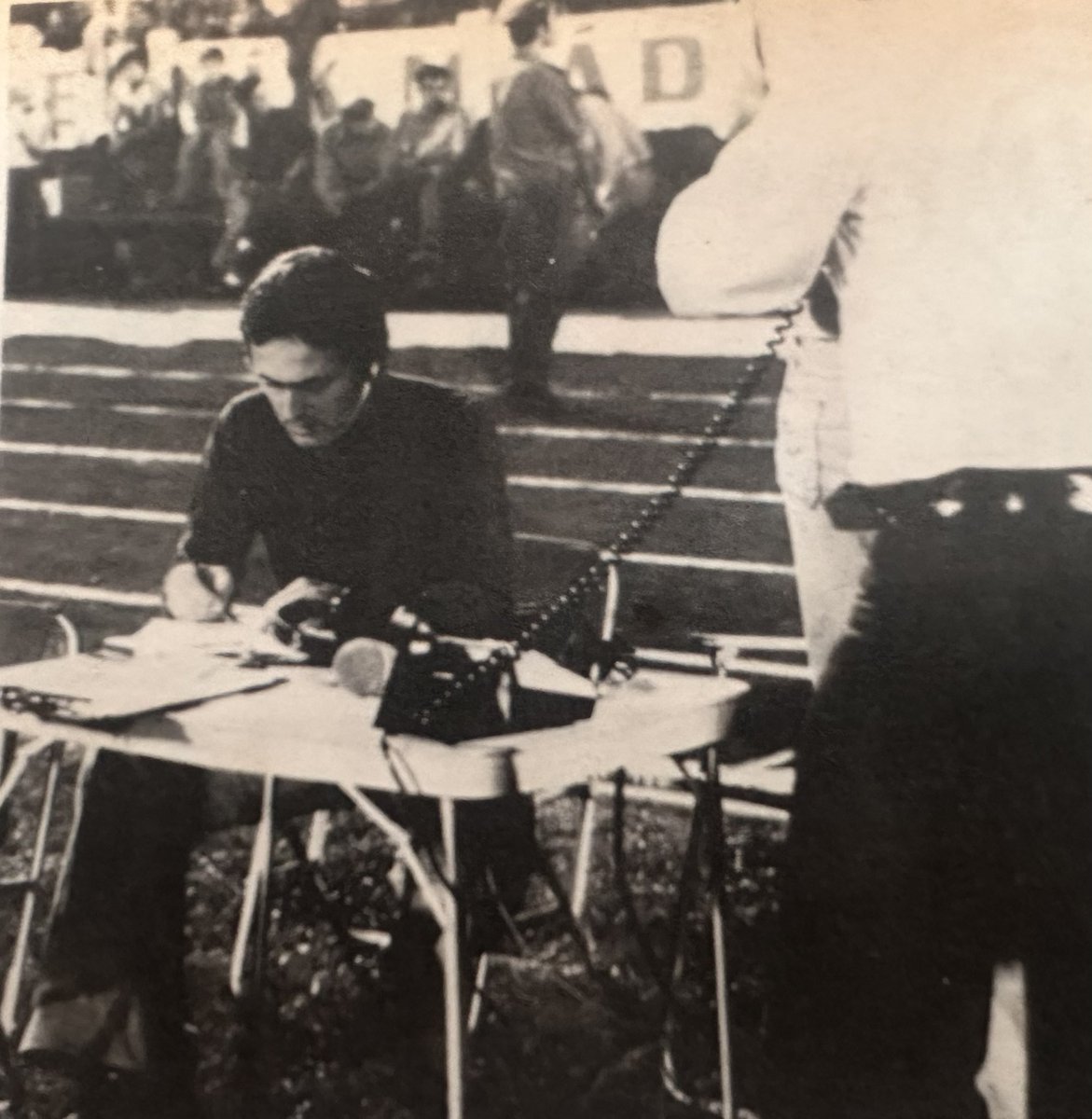 sjforsyth's tweet image. Derby County secretary Stuart Webb, pitch-side at Stadion Tehelne Pole in Czechoslovakia before the Rams European Champions Cup 1st round 1st leg tie against Slovan Bratislava- 17th September 1975 #DCFC #dcfcfans
