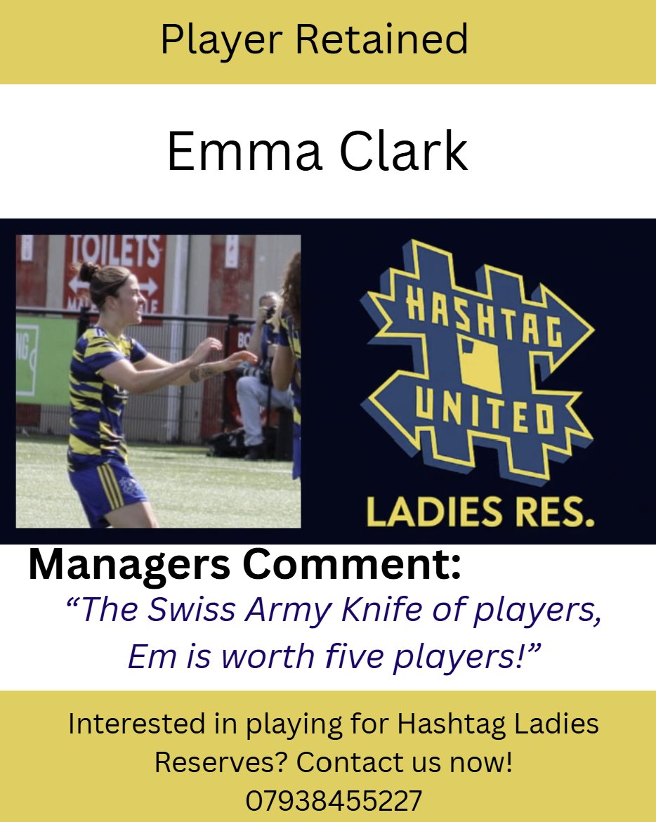 <a href="/hashtagutdwomen/">Hashtag United FC Women</a> 

"This girl can play anywhere"