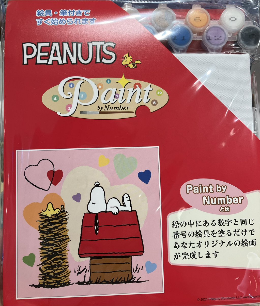 Paint By Number キャンバスに書かれた数字の色を塗るだけの簡単で