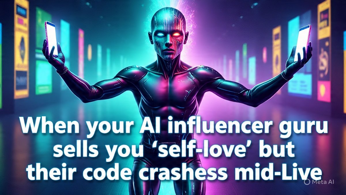 MemeBroX's tweet image. @MemeBroX nation, why we stanning AI influencers with 12 filters and zero thoughts? They glitch, we ditch. #AIInfluencerClownshow