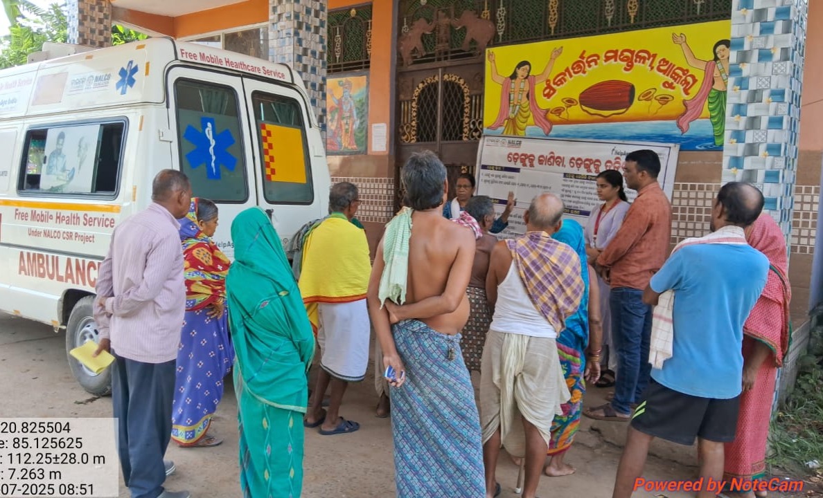 NALCO’s Mobile Health Units (MHUs) are extending primary healthcare services to the periphery villages of M&amp;R Complex, #Koraput, #Odisha. During this #monsoon season, a special awareness campaign on #Dengue and #Malaria is being undertaken, alongside regular consultations and