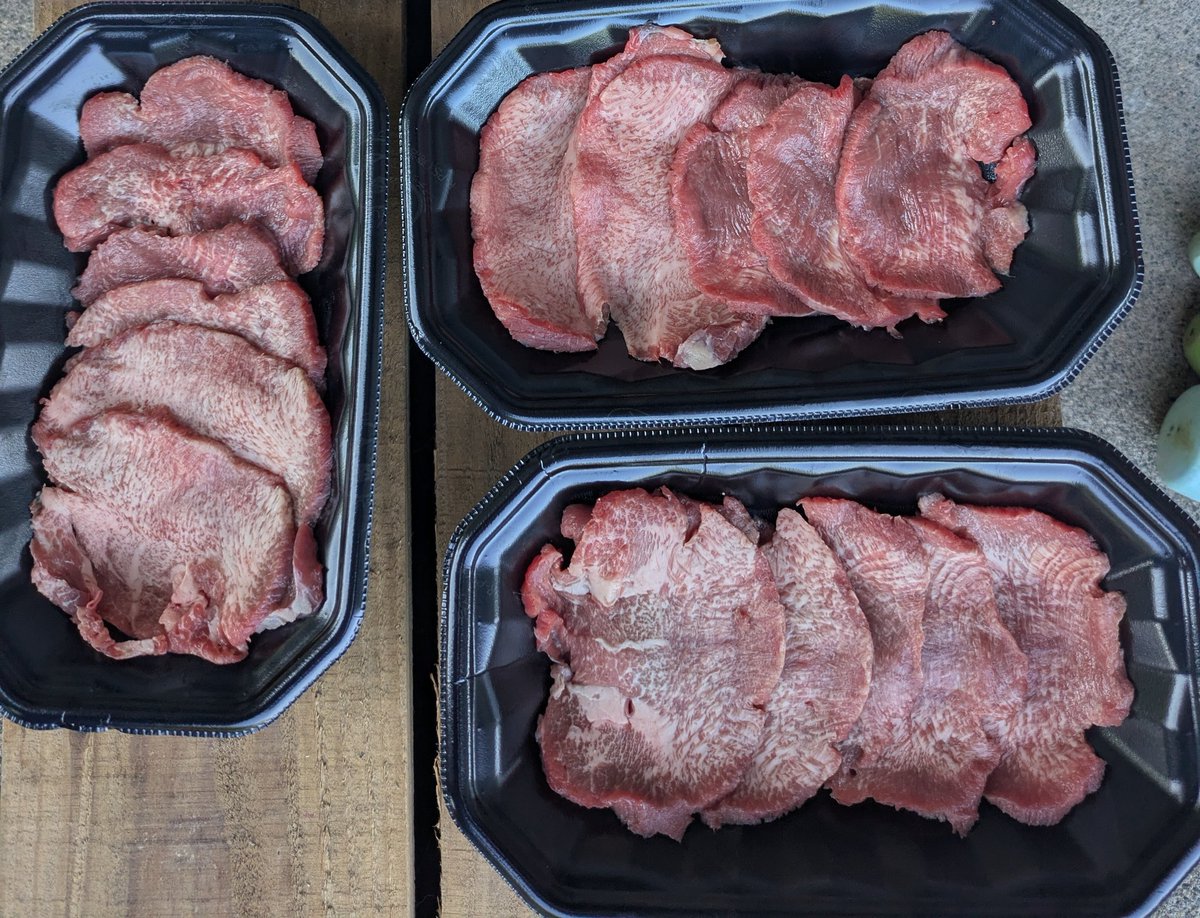 PRATT__Bi's tweet image. 今日のお肉
牛タン　ミスジ　ハラミ

やっぱフライパンより美味いな〜😋