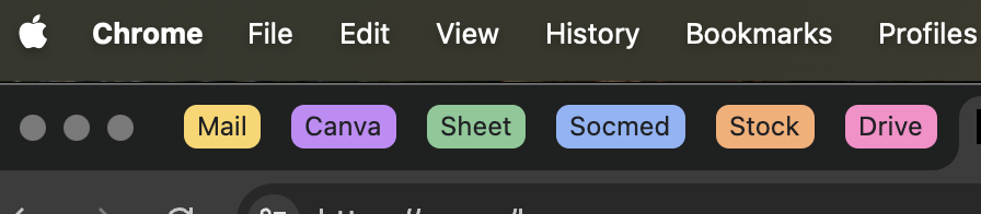 Kemana aja aku selama ini, grouping begini berguna banget dan bikin pemandangan di browser lebih plong🥲