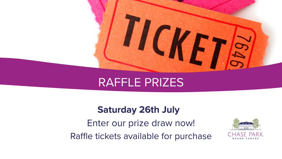 🎫 RAFFLE PRIZES YOU’LL LOVE! 🎫

Just a few up for grabs:

🎟 John Bishop &amp; Pierce the Veil tickets
🎨 Local artwork
🍽 Meal vouchers
🧺 Hampers with Ringtons, Rituals, wine, chocs &amp; Southern Comfort!

🎟 Tickets on sale now. Get in touch
📍 Saturday 26th July | Chase Park