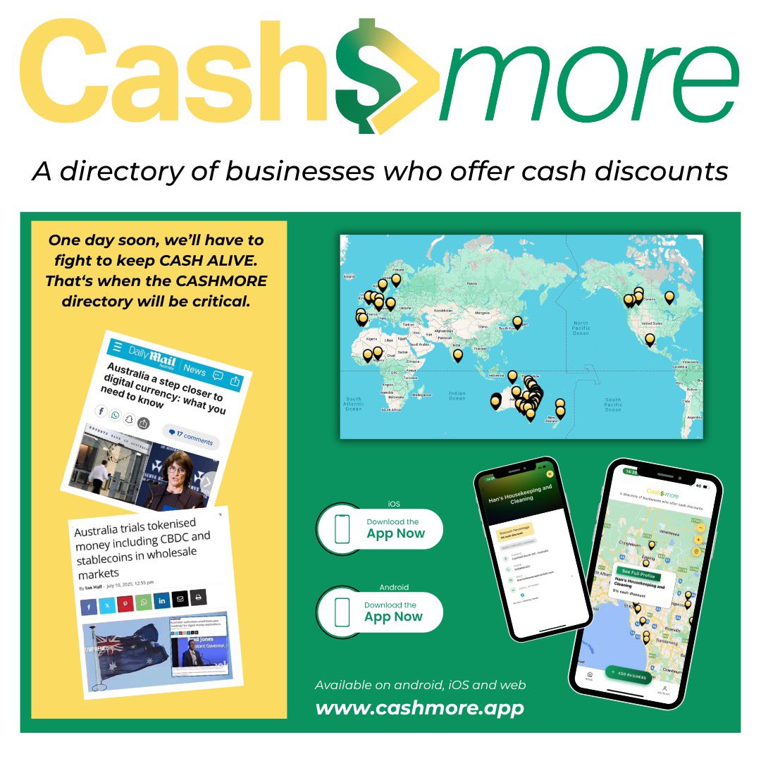reignitedem's tweet image. This directory will be critical when we have to fight to #keepcashalive
The threats come and go every few months, but we know what that means…they’re slowly coercing us into thinking there’s nothing we can do to stop it.
Well they’re wrong! When push comes to shove, we’ll…