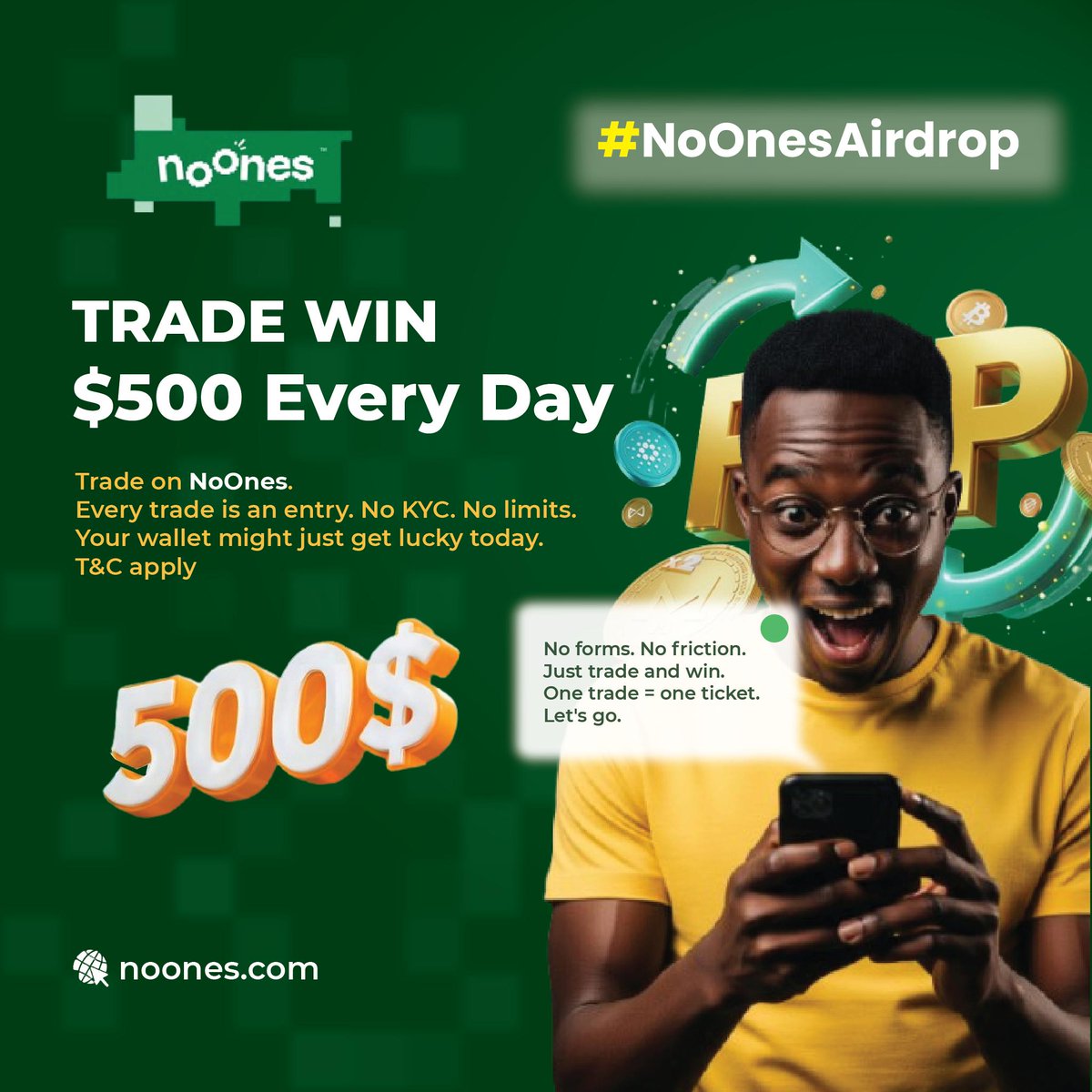Unajua kuwa unaweza kushinda hadi $500 kila siku kupitia #NoOnesapp?

Karibu kwenye dunia ya uhuru wa kifedha 
Kila unavyofanya trade kwenye NoOnes, unajiweka kwenye nafasi ya kushinda. Kila  trade inaweza kuwa tiketi ya ushindi.

Jiunge Leo kunufaika na ofa hizi kupitia noones