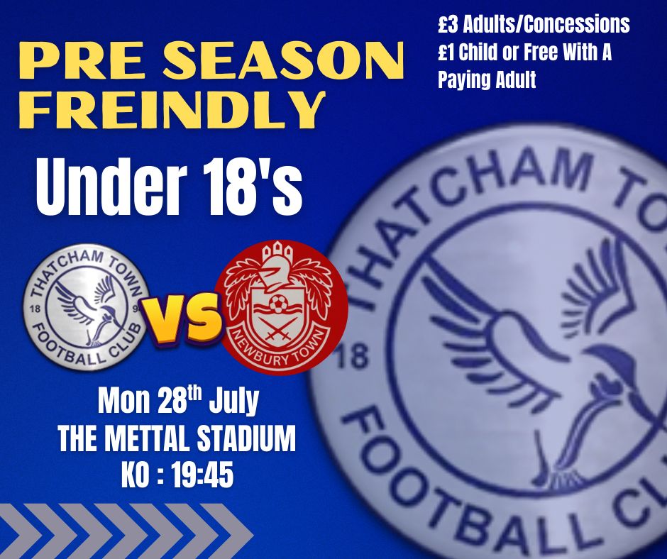 This Monday come down and watch our boys take on Newbury Town. A match I'm sure our young guns are excited for.