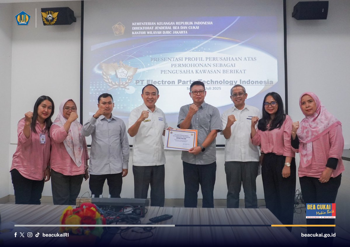 Sebagai bentuk dukungan terhadap pertumbuhan industri nasional, Bea Cukai <a href="/bckanwiljakarta/">KANWIL DJBC JAKARTA</a> resmi memberikan izin fasilitas kawasan berikat kepada PT Bali Quartz Indonesia pada Jumat (18/07) dan PT Electron Parts Technology Indonesia pada Senin (21/07).

beacukai.go.id/berita/dukung-…