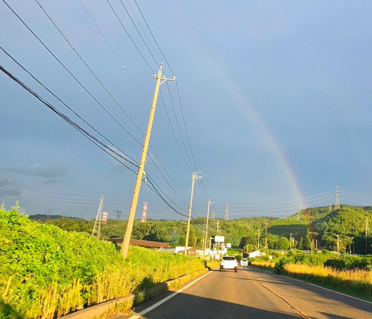 虹だよ～🌈
皆さんに幸あれ～❣️
