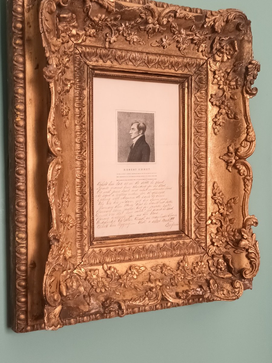 nicolatobias's tweet image. Remembering Robert Emmet and his ill- fated rebellion. This striking picture hangs in Patrick Pearse's study at the brilliant @pearsemuseumOPW . My photo from my visit in April @1916Relatives @LionShamrock @LissadellHouse #Ireland 💚