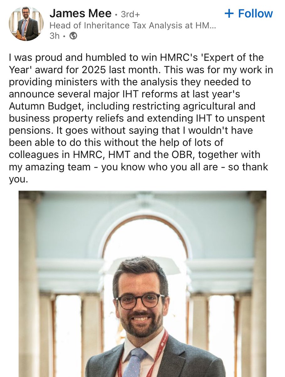 I believe <a href="/NFUStweets/">NFU Scotland</a> that this chap is one of your group secretaries, liking a post by James Mee celebrating the imposition of the new IHT laws? Please call him in for a chat, no tea, no biscuits and take appropriate action, thanks.