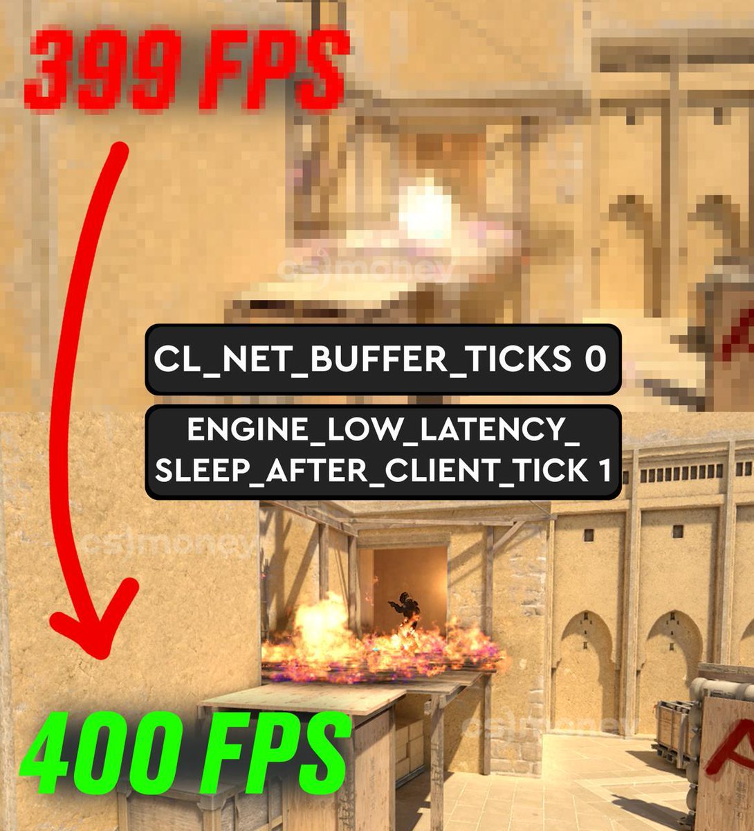 csmoneytrade's tweet image. ⚡️Nothing beats a CS2 FPS boost post. And right now you can get some more per command!
That's +10 FPS for a combo of two.