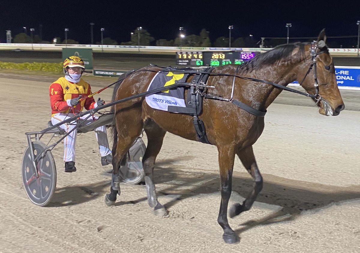 Father Patrick 4yo mare KEAYANG GYPSY (Jason Lee/Paddy &amp; Marg Lee) catches the eye with a front running victory in the RADIO BALLARAT TROT <a href="/Bdtc150/">Ballarat & District Trotting Club</a> Congratulations Marg Lee