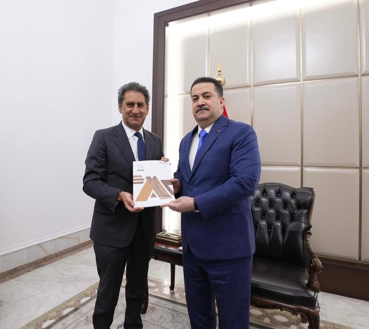 flacamera's tweet image. 🇮🇶 Honoured to present Iraq’s Energy Transition Assessment to PM Mohammed Shia' Al-Sudani.
Implementing its recommendations presents an opportunity for Iraq to fully harness its solar & wind potential, drive economic growth & enhance energy security.
👉 bit.ly/452gqyt